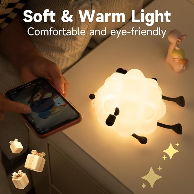 Xiaomian - ضوء سيليكون الأغنام
